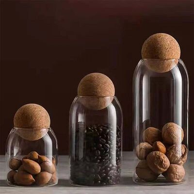 Glass Sealed Jar Kitchen Miscellaneous Grain Storage Jar Cof