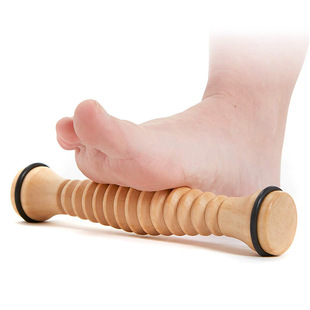 Roller for Deep Foot Relief Massage Fasciitis Wood Plantar