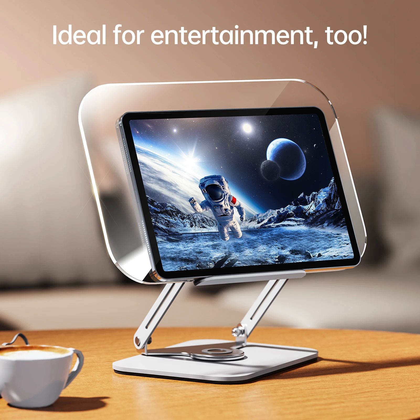 Bisofice R15 Desktop Book Stand for Reading with 360° Rotat