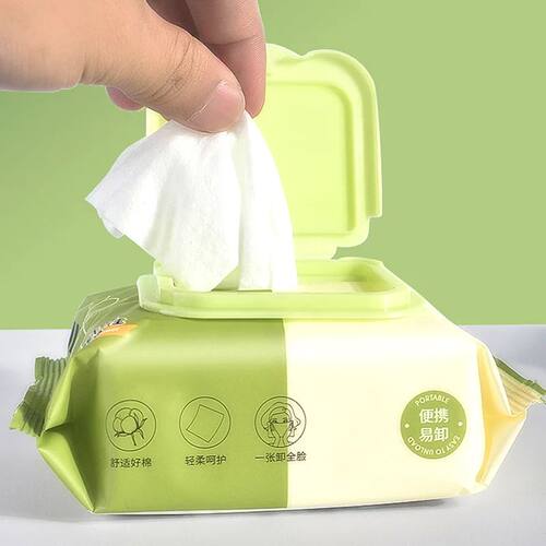 Olive plant extract makeup remover wet wipes with sufficient