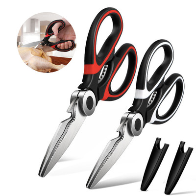 kitchen Scissors Chicken Bone Scissors with Cover Stainless