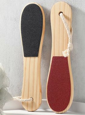 Pumice Wood Handle Double-sided Foot Board File Dead Skin