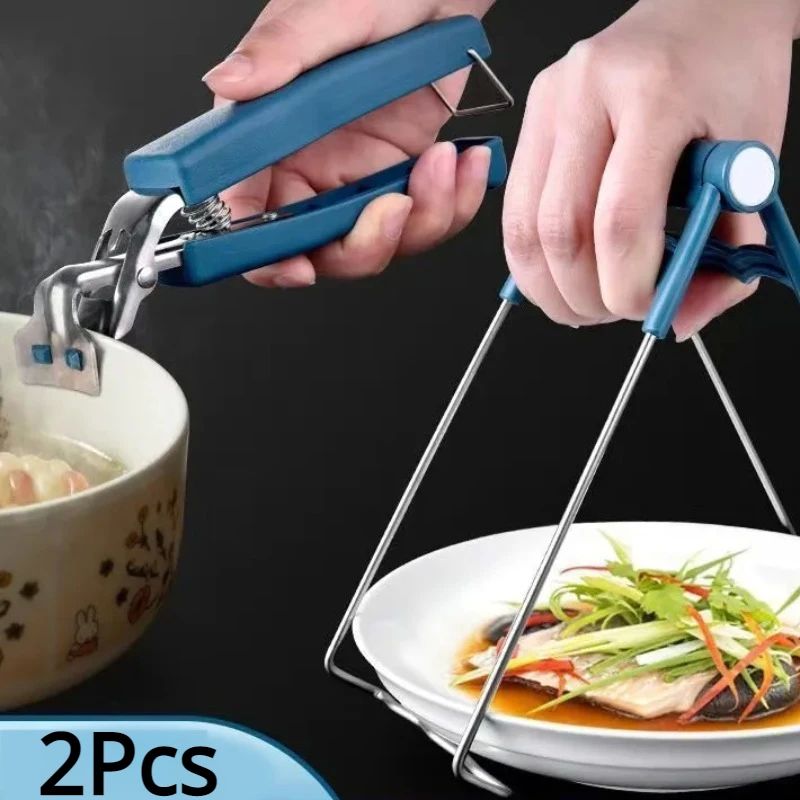 Stainless Steel Bowl Clip Anti-scalding Tray Pot Plate Food