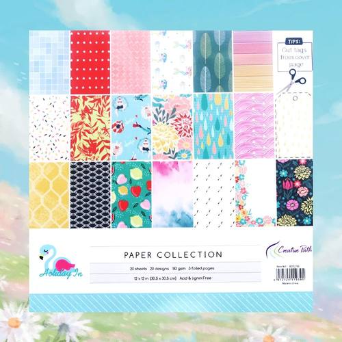 The Creative Path 12 Inch Scrapbooking Supplies Pattern Pape