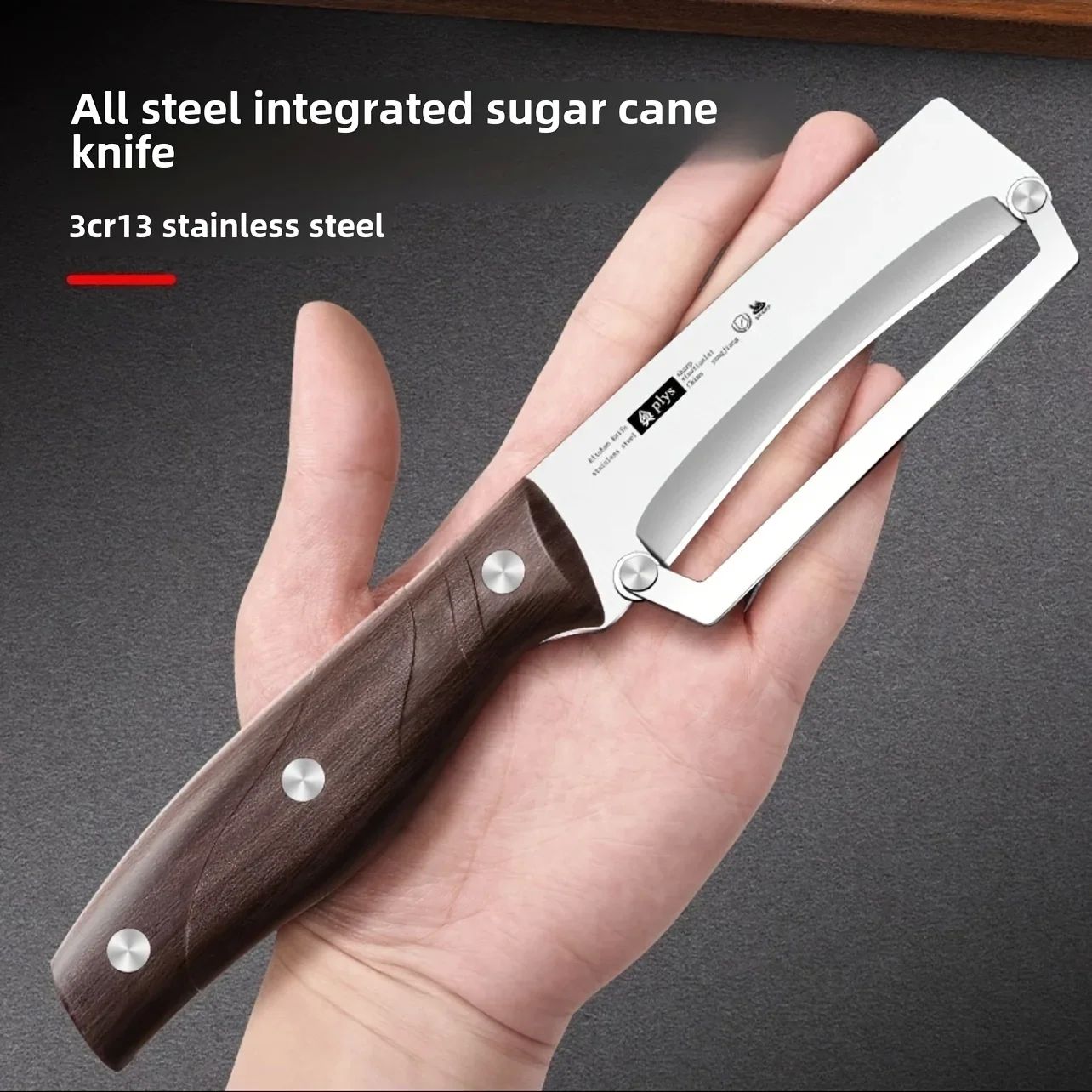 Stainless Steel Peeler with Wooden Handle for Peeling and Sl