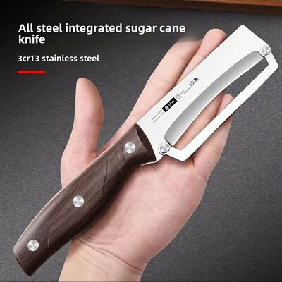 Stainless Steel Peeler with Wooden Handle for Peeling and Sl