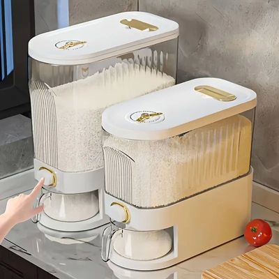 5kg/10kg Rice Dispenser - Large Pantry Storage Container wit