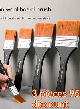 Borrence 1/2/3/5pcs Memory Nylon Paint Brushes Set for Acryl