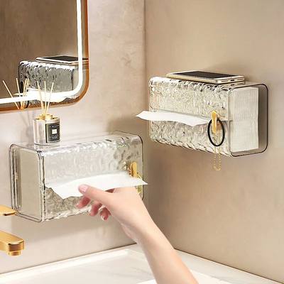 Glacial Tissue Box Wall-mounted Paper Box Household Kitchen