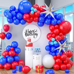 balloon graduation and Day Red Independence wreath blue set