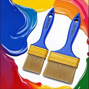 Blue Plastic Handle Plastic Wire Brush Water-Based Oil Brush