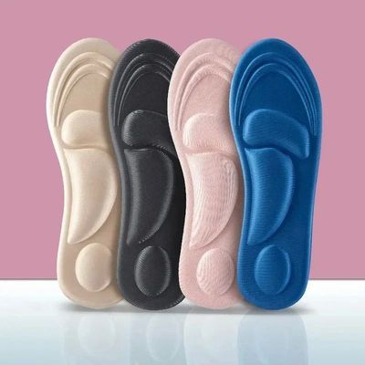 4D anti slip sports insole Breathable sweat absorbing and sh