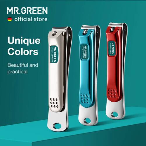 MR.GREEN Nail Clippers Stainless Steel Curved Blade Clipper
