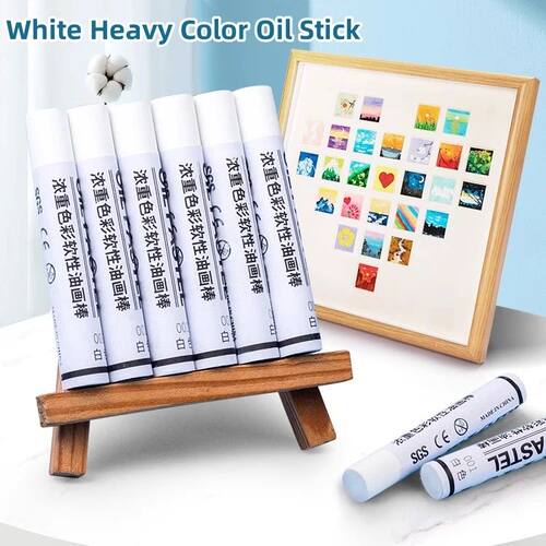 6/12 Pcs Artist Professional Painting Oil Pastel Stick Set W
