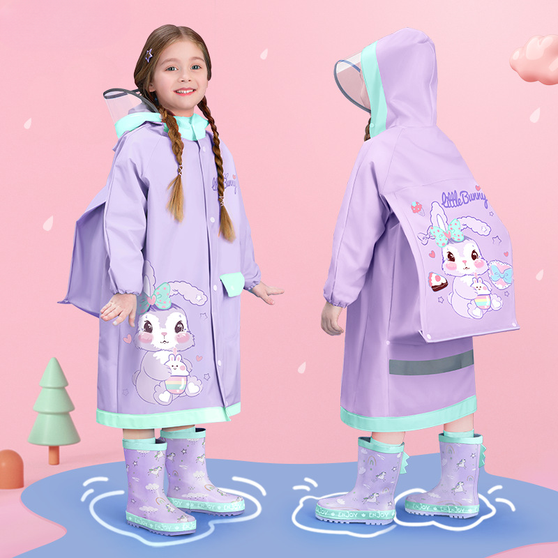 Large Children's Raincoat for Girls and Primary School Stude 婴童用品 雨衣 原图主图