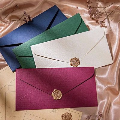 50pcs Green Envelope for Invitations Postcards Giftbox Messa