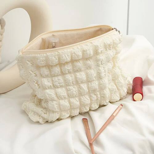 Travel Organizer Portable Zipper Soft Makeup Pouch for Lady