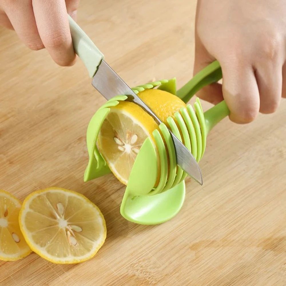 1PC Lemon Tomato Slicer Multifunctional Fruit Divider With H