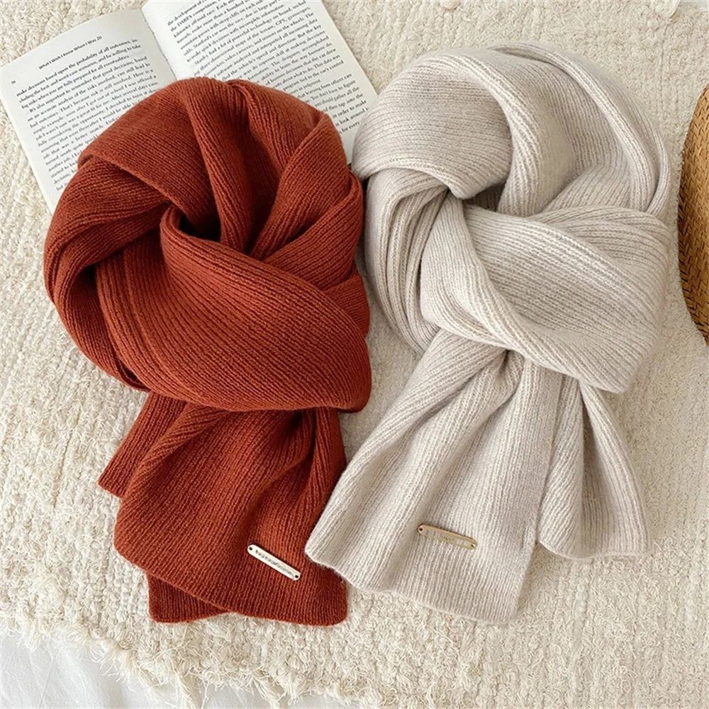 Classic Women'S Soft Long Scarf Winter Warm Wrap Shawl Solid