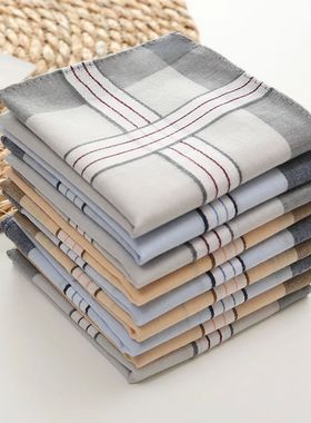 3/6Pcs Handkerchief Men's Sweat Wiping Small Square Towel An