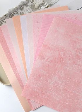 10sheets A5 Sakura Pink Texture Hand Craft  Creation Materia