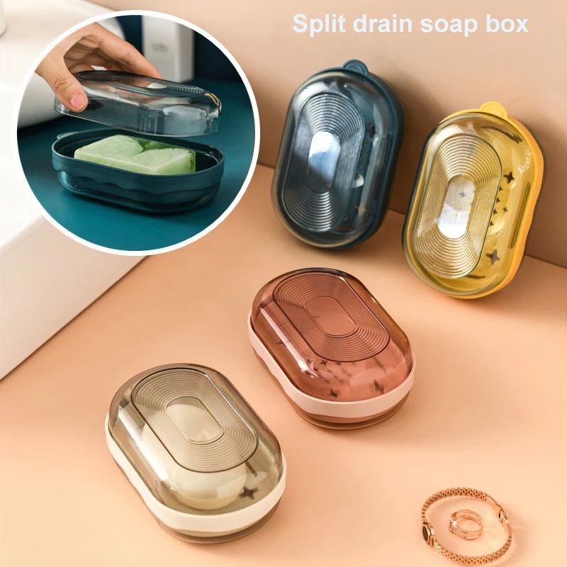 Waterproof Soap Dish Portable Soap Holder Case Quick Drying