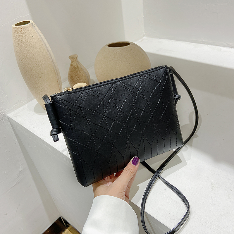 时尚潮流高级感黑色小方包