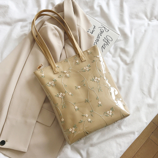 托特女包大容量手提包百搭蕾丝透明包 韩版 单肩包包女2026夏季 新款