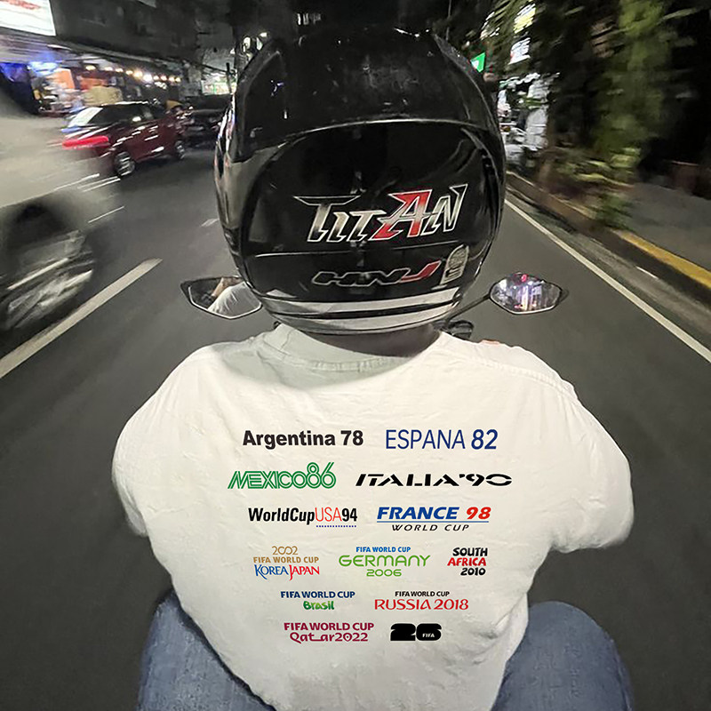 世界杯lworldcup简约短袖t恤