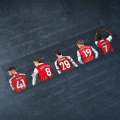 赤红阿森纳车贴英超萨卡复古防水划痕贴油箱贴摩托车电动车装 饰贴