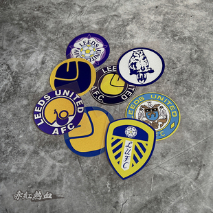 赤红热血英超利兹联队标防水反光汽车贴纸复古网红风挡贴纸贴画