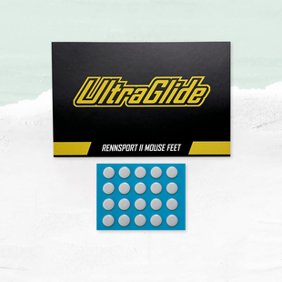 Ultraglide弧形鼠标脚贴顺滑rennsport小圆点RS2特氟龙喵呜外设