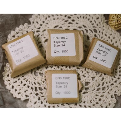 英国 john james针十字绣针工具刺绣针手工针大眼针JJ针大包分装