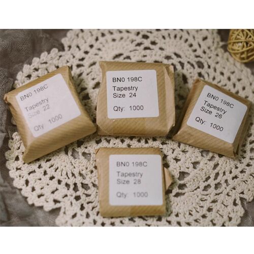 英国 john james针十字绣针工具刺绣针手工针大眼针JJ针大包分装