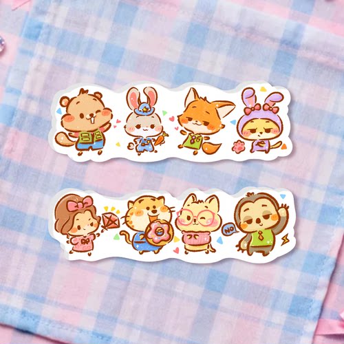 十字绣工具亚克力吸针【243】疯狂动物城 长条吸针不含背吸