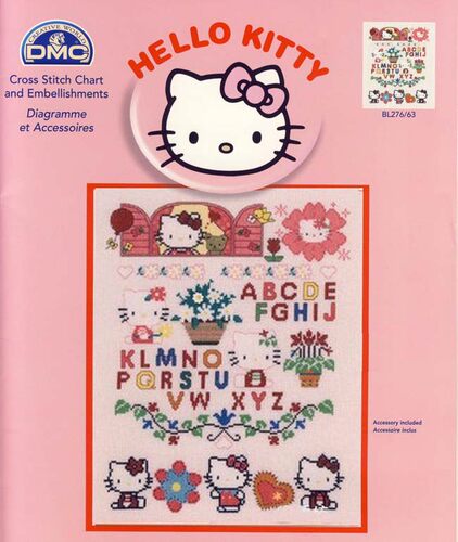 KT2227 杂志款 Hello kitty 动漫十字绣DMC绣线套件卡通可爱简单