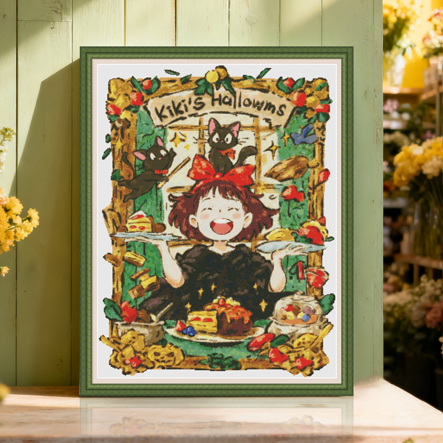 法国DMC十字绣套件卡通D519宫崎骏系列魔女琪琪 全针25CT简单印花