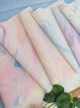 43组天然纹理绚彩布DIY十字绣背景布单块34X46厘米绚彩布锁好边