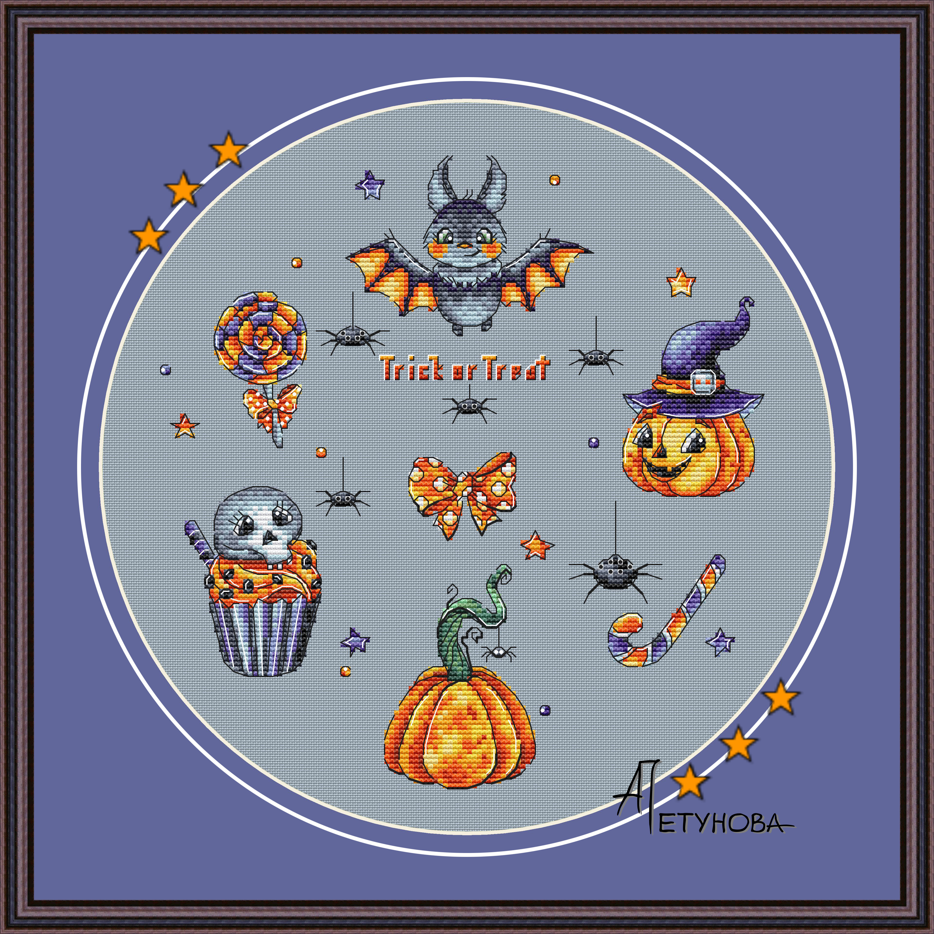 法国DMC十字绣套件卡通动物 A1494万圣节 28CT简单印花