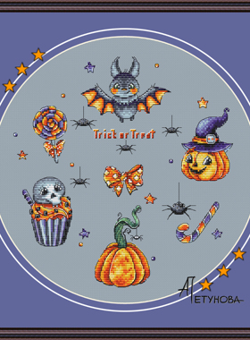 法国DMC十字绣套件卡通动物 A1494万圣节 28CT简单印花