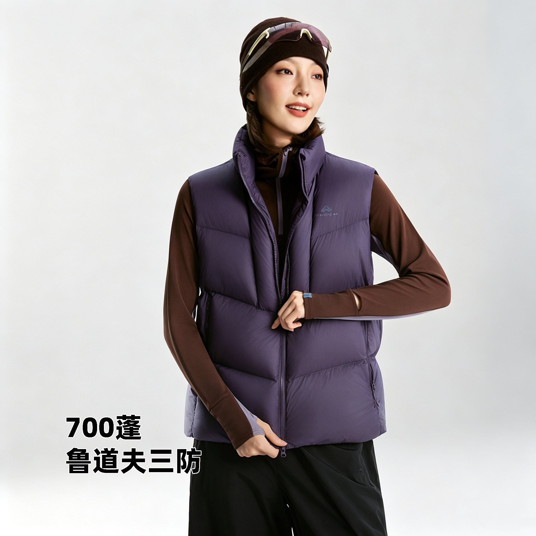 拓路者羽绒服背心无袖羽绒服马甲