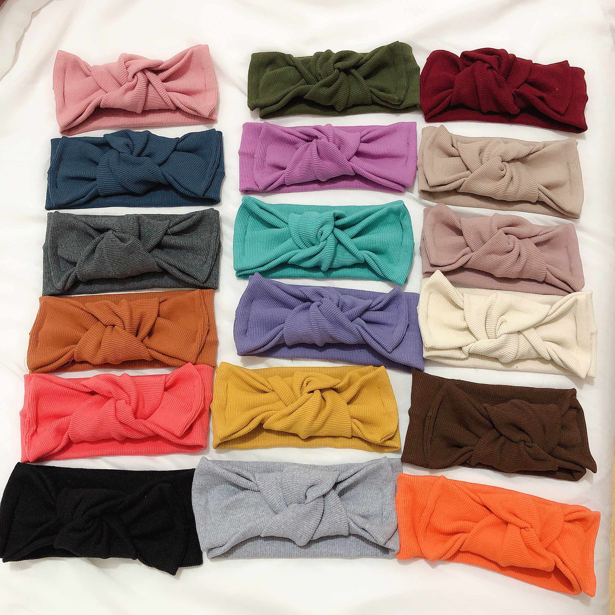 韩国东大门新款弹力宽边布艺可爱大蝴蝶结甜美打结网红发带发饰