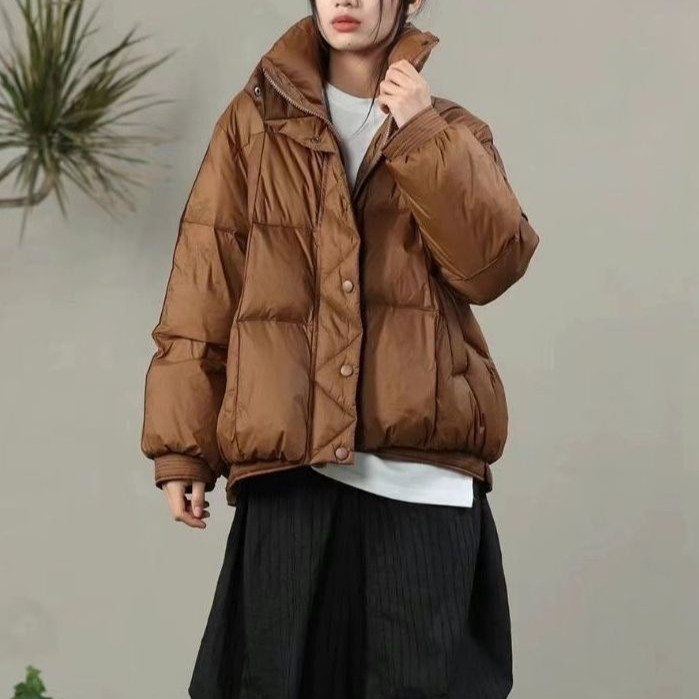 羽绒服女2025冬季新款白鸭绒韩版连帽宽松显瘦加厚面包服短款外套,女装/女士精品,羽绒服,淘宝优惠券,粉丝福利购,淘宝优惠卷