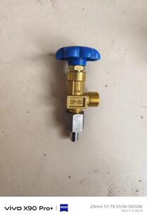 氧气阀门 汇流排 管道阀门QF-2C氧气管道直角阀 G1/2焊接底座