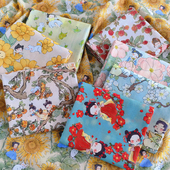 40支纯棉面料国风梦游唐朝小妹卡通全棉布手工DIY服装 裙子衬衣布