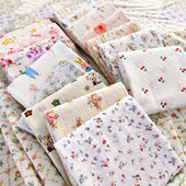 纯棉40支剪花绣田园小碎花服饰布料夏季 饰女童面料 睡裙手工宝宝装