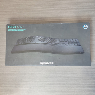 罗技ERGO K860无线蓝牙人体工学键盘多设备切换高端办公商务专用