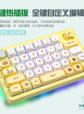 MK40蓝牙三模单手键盘宏编程键盘绘图键盘左手自定义键盘机械键盘