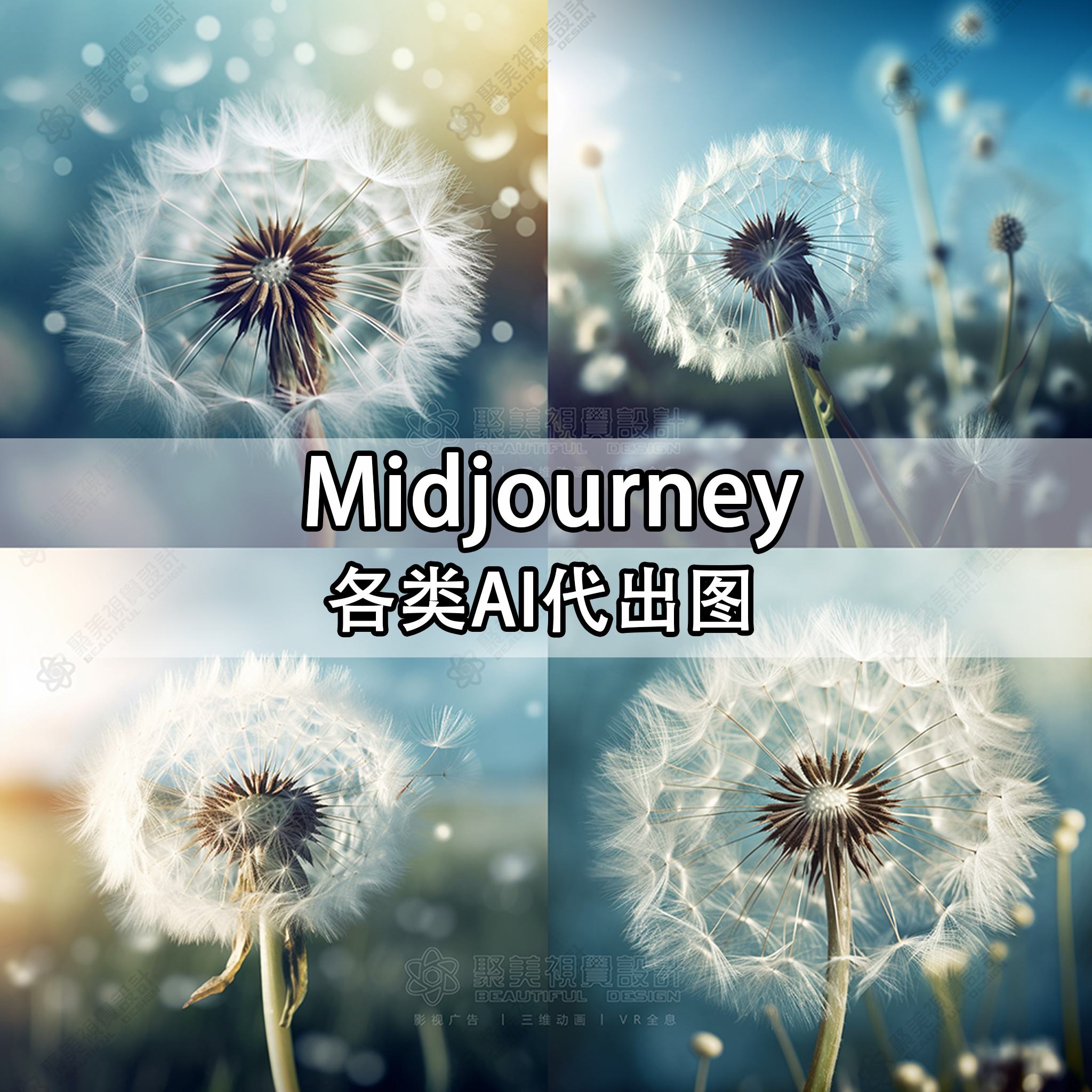 AI绘画代画midjourney出图定制海报头像设计做图智能生成插画