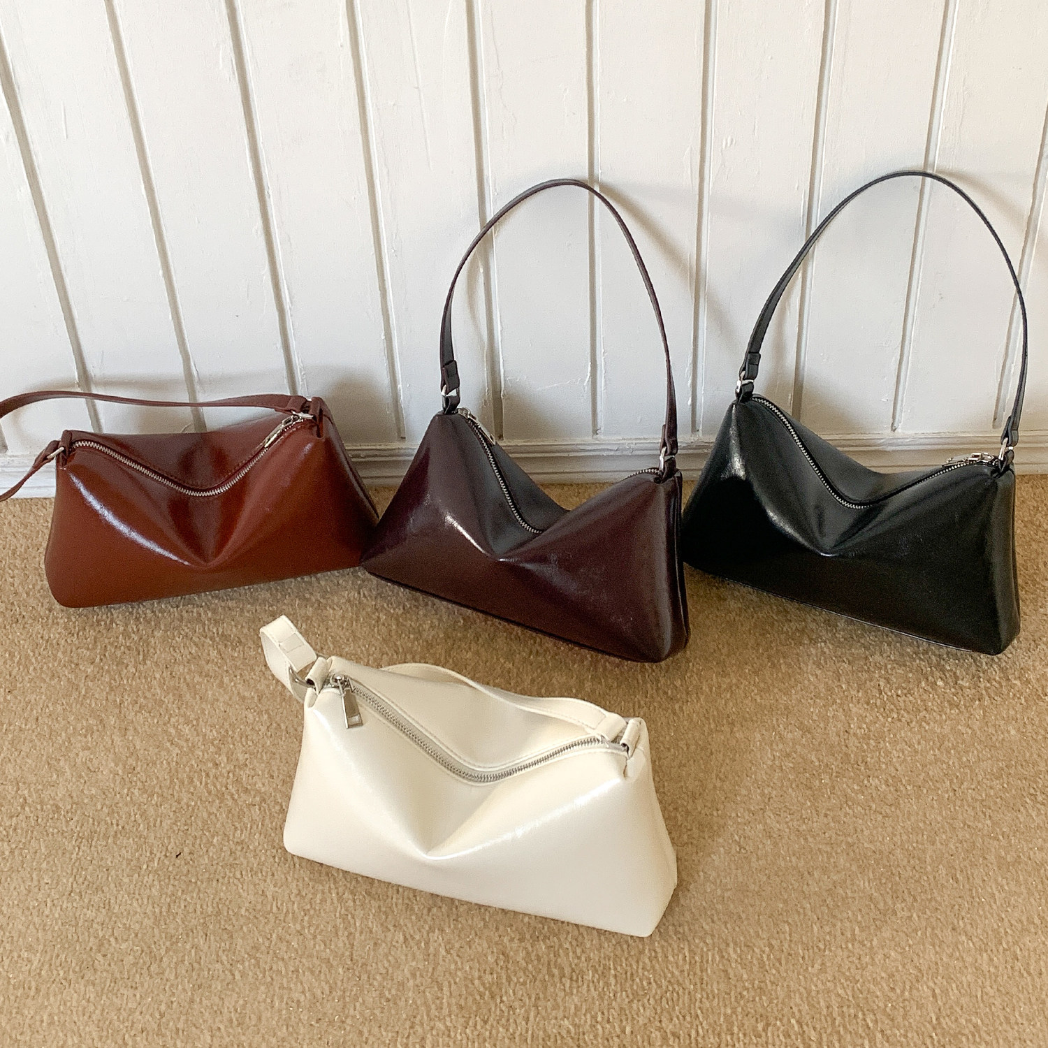 EMORRIN韩版小众轻奢复古软皮腋下包高级感百搭时尚手提单肩包女